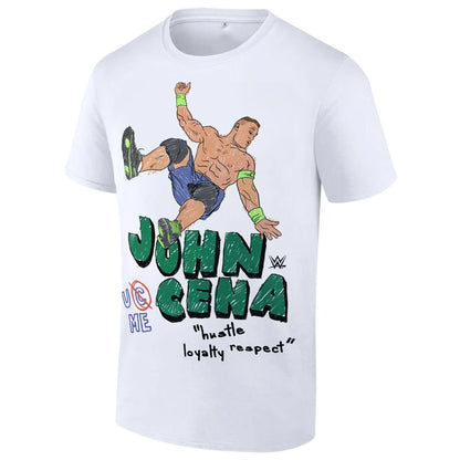 Men's light blue John Sena farewell tour Toronto T-shirt Summer breathable and quick-drying fashion sportswear top