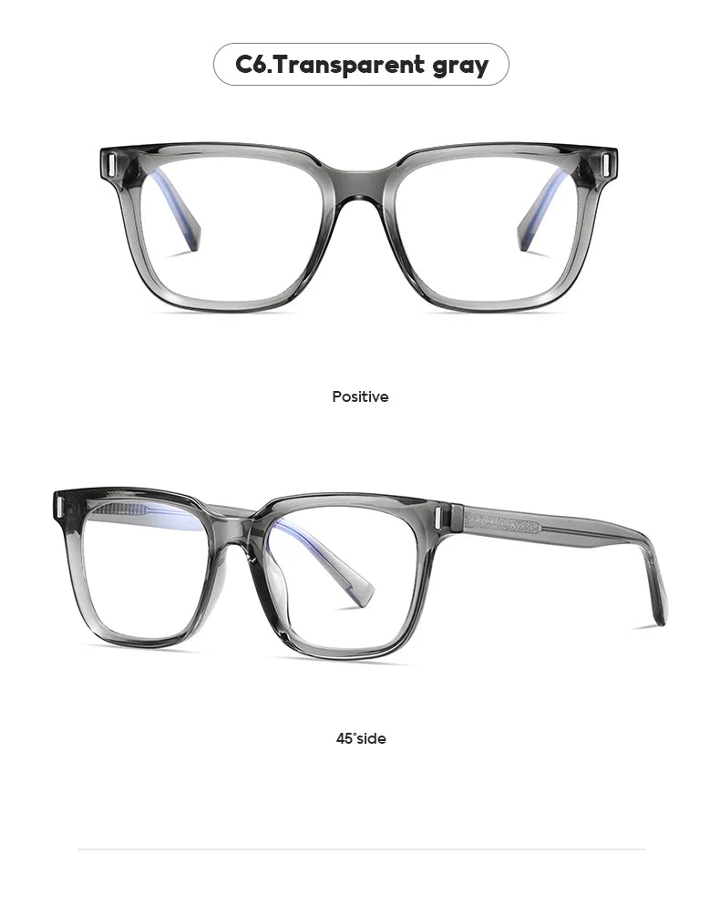 Men's Anti Blue Light Reading Glasses Brand Design Myopia Prescription Glasses Men Simple Optical Eyewear Glasses Frame