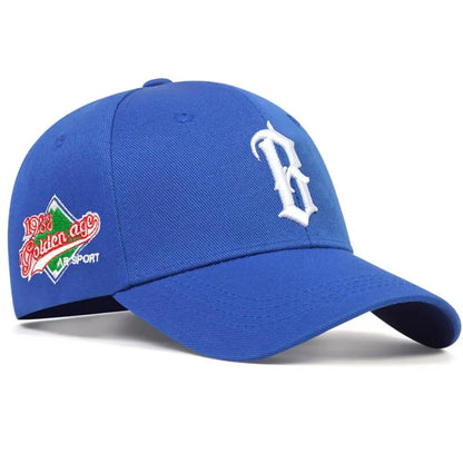 Fashion B Letter Embroidery 1988 Hip Hop Hats Outdoor Adjustable Casual Baseball Caps Sunscreen Hat