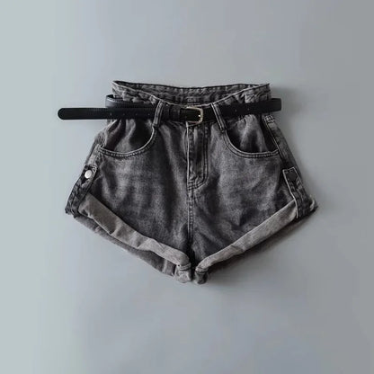 Shorts Basics Denims Women Jean High Waist Sexy Jeans Casual Buttons Pockets 2024 Summer Short Femme Denim Wide Leg Pants