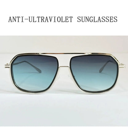 Fashion Sunglass Men Vintage Sunscreen Oversized Sunglasses Women Trendy Metal Glasses Gafas De Sol Hombre Lunette Soleil Femme