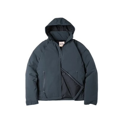 Hooded Down Jacket for Men Winter Thickened Matte Glossy Fabric Parka Outdoor Warm Coat Versatile Outerwear Black Jacket