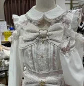 Liz Shirt Blouse Women 2026 Spring and Summer New Mine Off-the-shoulder Long-sleeved Blouses Lolita Sweet Bow Chiffon Shirt Top