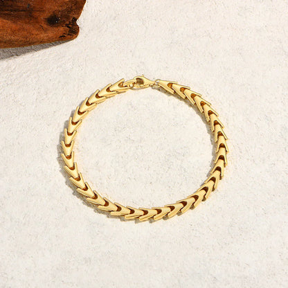 S925 Sterling Silver Trendy Punk Cuban Chain Hip Hop Style for Women Men Yellow Gold Plated Kpop Bracelet Party Jewelry