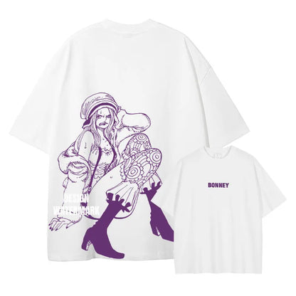 One Piece Straw Hat Pirates Unisex T-shirt 2026 Summer New Anime Double-sided Printed Casual Parent-child Short Sleeved Shirt