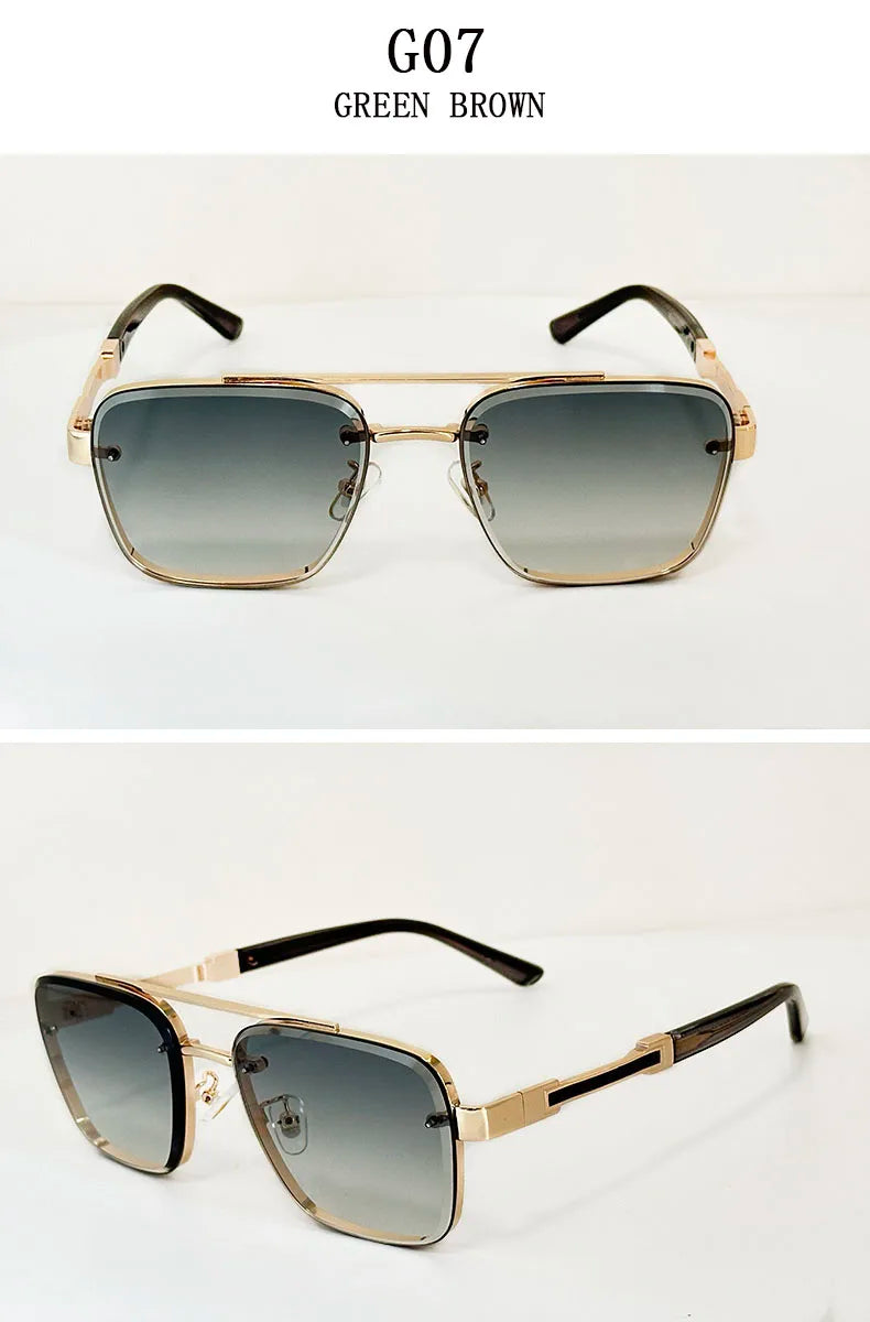 New Sunglasses For Men Luxury Fashion Glasses Sunscreen  Square Sunglasses Women Trendy Vintage Gafas De Sol Hombre Zonnebril Su