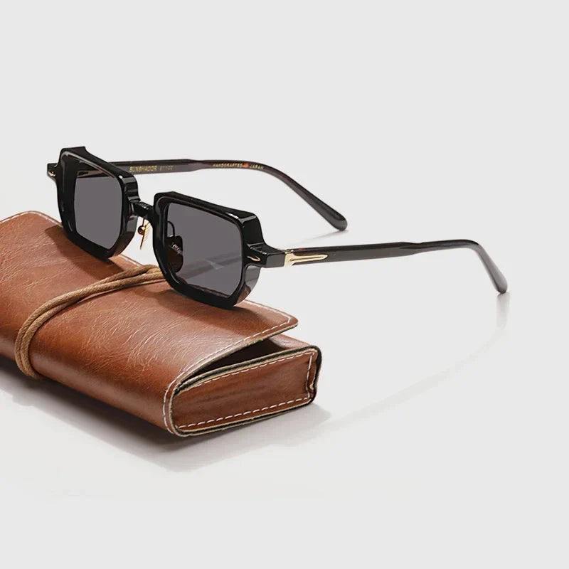 Fashion Luxury Brand  Man Sunglasses SASTATRE Handmade Square Small Frame Sunglasses Woman Outdoor UV400  Protection SUN GLASSES