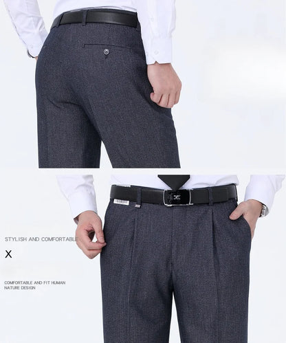 Top-Quality Men's Woolen Trousers - Traf Suit Pants,Business Formal,Trousers for Men, Man Pants, Naples Wool Dress Pants for Men