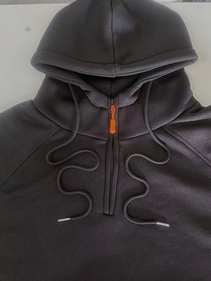2025 New Men's Keep Warm Hoodie Streetwear Jacket Long Sleeve Sweatshirts Zipper Hooded Pullover Male Running Hooded Sweatshirt