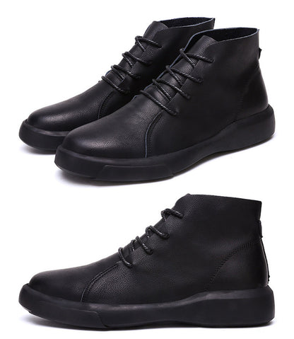 Winter Men Boots High Quanlity Warm Leather Mens Ankle Boots Male Waterproof with Fur Snow Boots Casual Shoes for Men Botas