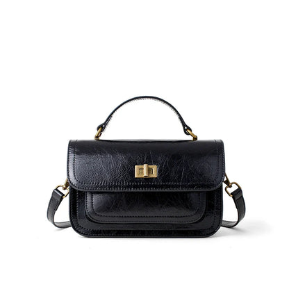 Women's Genuine Cow Leather Shoulder Bags Ladies Fashion Versatile Designer Luxury Crossbody Bag Female Retro Handbags for lady
