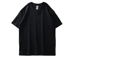8.1Oz 230gsm Men's Pure Cotton T Shirts 2025 Summer New Oversizes Solid Color T-Shirts for Men and Women Customizable