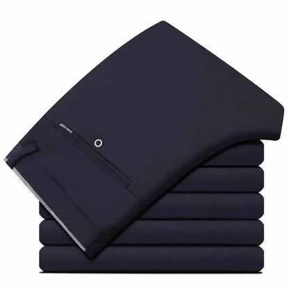 Black Suit Pants for Men Spring and Autumn Stretchy and Non-Ironing Office Trousers Slim Fit Formal Pants for Men Dress Pants