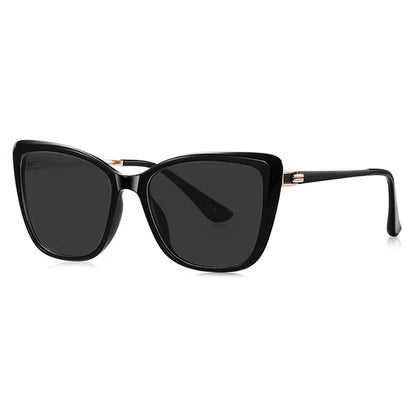 Ladies' Big Frame Brand Design Anti UV Myopia Sunglasses with Diopter 0 -0.5 -1.25 -1.5 -2.0 -2.25 -2.5 -2.75 -3.0 -3.5 ~ -6.0