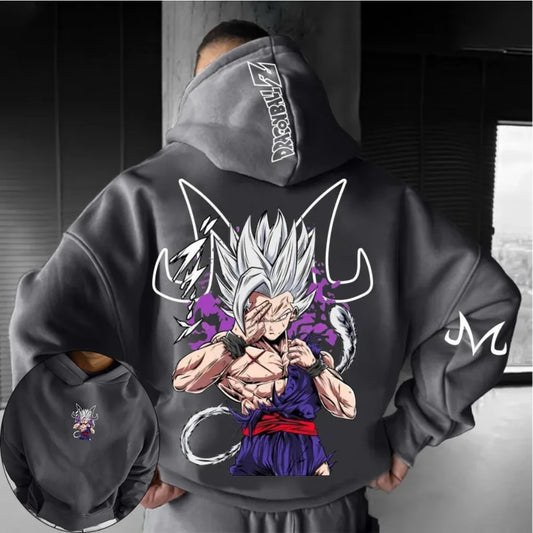 Dragon Ball Men's Hoodie Goku Japan Anime Summer Boy Children's Sweater Y2k Harajuku Long Sleeve Top Parent-Child Clothing