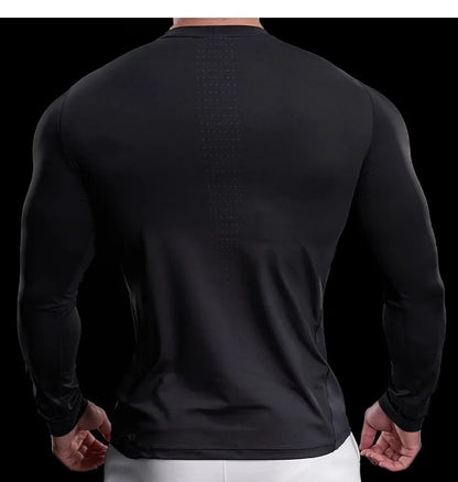 Autumn Sports Gym Fitness Clothes Tights Long-sleeved Running Training Bottoming Tops Long-sleeved T-shirts High Elasticity