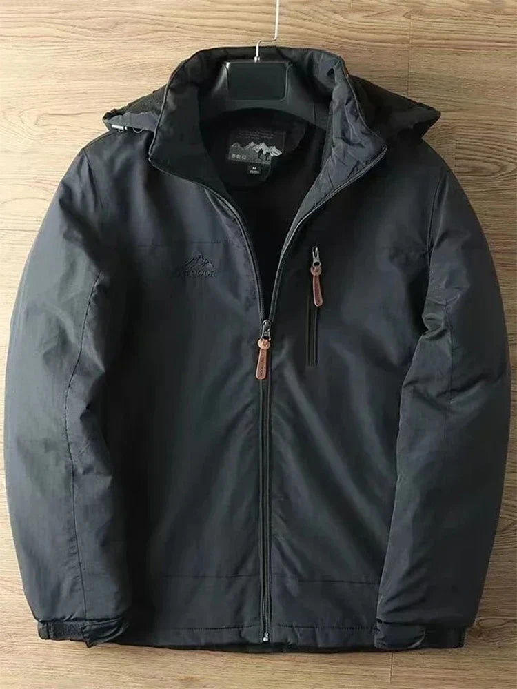 Casual Warm Military Tactical Coat Men Large Size Jacket Autumn Winter Padded Thickened Outdoor Punching Hiking Jacket Men's Top