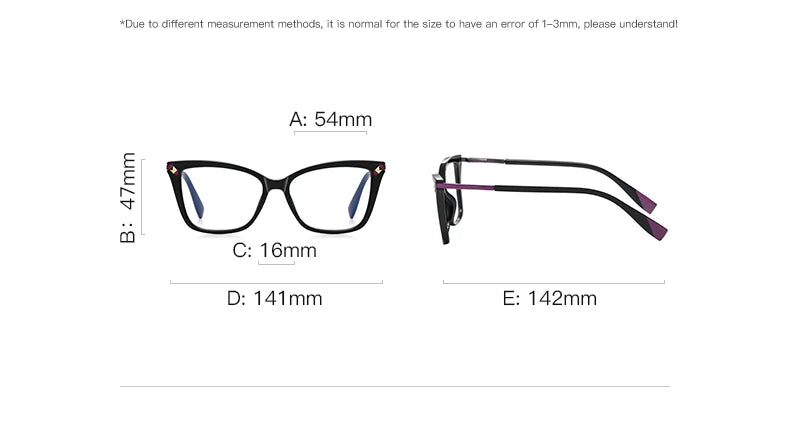 Usual Cat Eye Myopia Prescription Glasses Hyperopia Women Reading CR39 Anti Blue Light Optical Eyeglasses Frame PFD2127