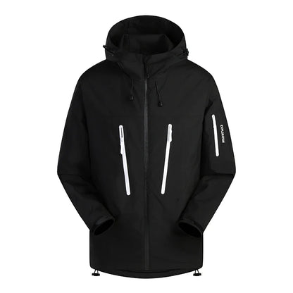 Spring New Men's Mountaineering Jacket Windproof and Waterproof Fabric Fashion Hip Hop Design Casual Oversize Outdoors Coat