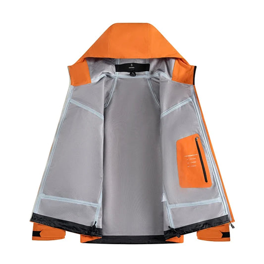 Spring Autumn Comfortable Waterproof Breathable Versatile Warm Jacket Couples Outdoor Cycling Sports Leisure Windproof Jacket