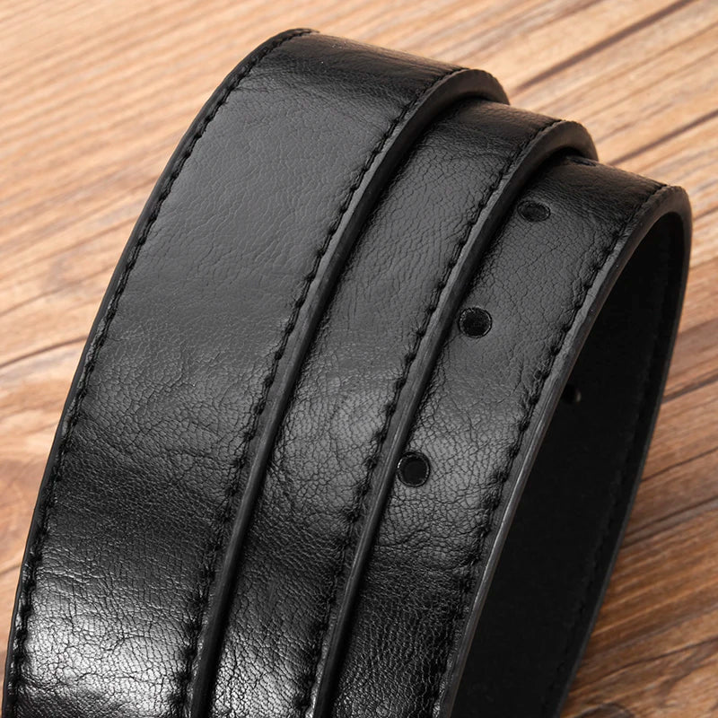 High Quality Men's Alloy Pin Buckle Belt Simple And Versatile Men's Business Belt Unisex Gift Suitable For Formal Occasions