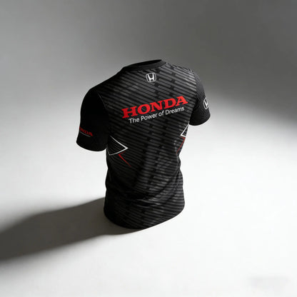 HONDA Racing T-shirt Honda Racing Team Surrounding T-shirt Sports Fitness Outdoor Activities Leisure Daily Trendy Short Sleeve