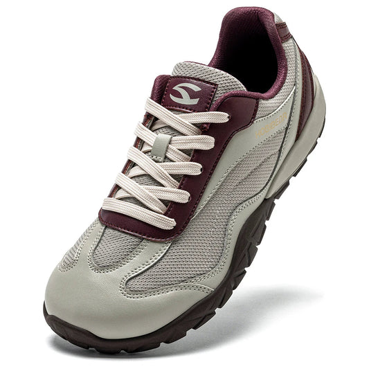 Barefoot Hiking Shoes Unisex Wide Width Trail Running Sneakers Zero Drop Artificial Leather Retro Walking Shoes