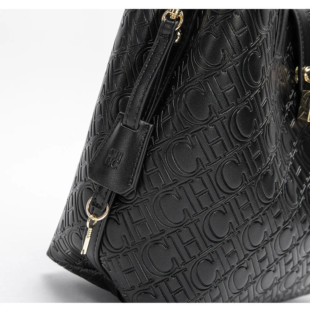 Fashion Brand Women's Handbag Large Capacity Casual Diagonal letter Silver Fox Is PU Leather Shoulder Bag