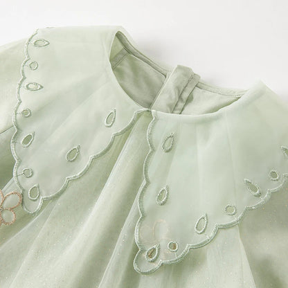 Spring Princess Baby Girl Dresses Toddler Baby Girls Long Sleeve Dress Baby Birthday Dress With Coin Wallet DB1233691