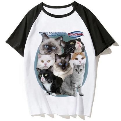 Y2k Tee women anime funny harajuku tshirt girl Japanese clothes