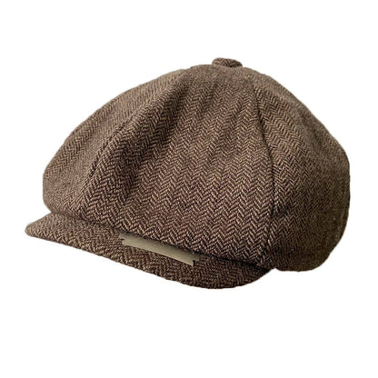 Vintage Men's Newsboy Cap With Blades Peaky Hats Women Men Berets Classic Woolen Octagonal Caps Casual Gatsby Flat Hat NZ297