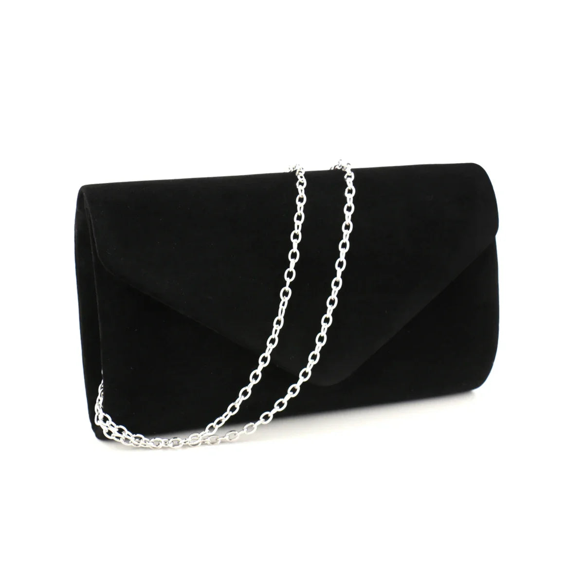 Red Color Women Evening Bags Cover Envelope Design Pary Wedding Girl Handbags With Chan Shoulder Clutch Velvet Fashion Purse