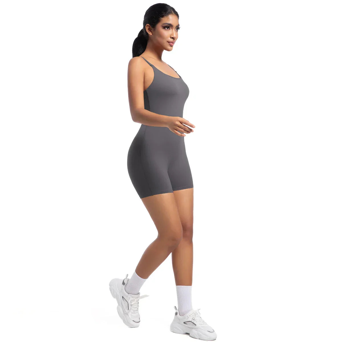 Women Bodysuits Women Strappy Romper Seamless Jumpsuit Romper Backless Set Fitness Bodysuit  Hip Lift One-piece Sports Bodysuit