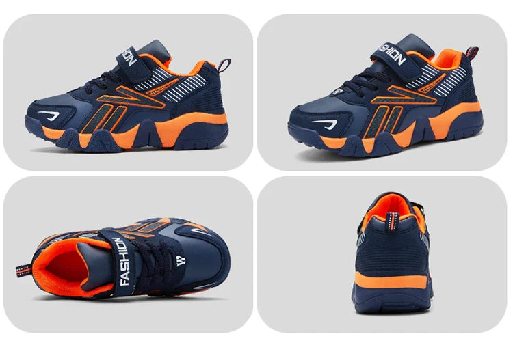 Children Boys Shoes School Sports Fashion Leather For Kids Tennis Casual Sneakers Children's Boy Running 7-12 Years Walking Shoe