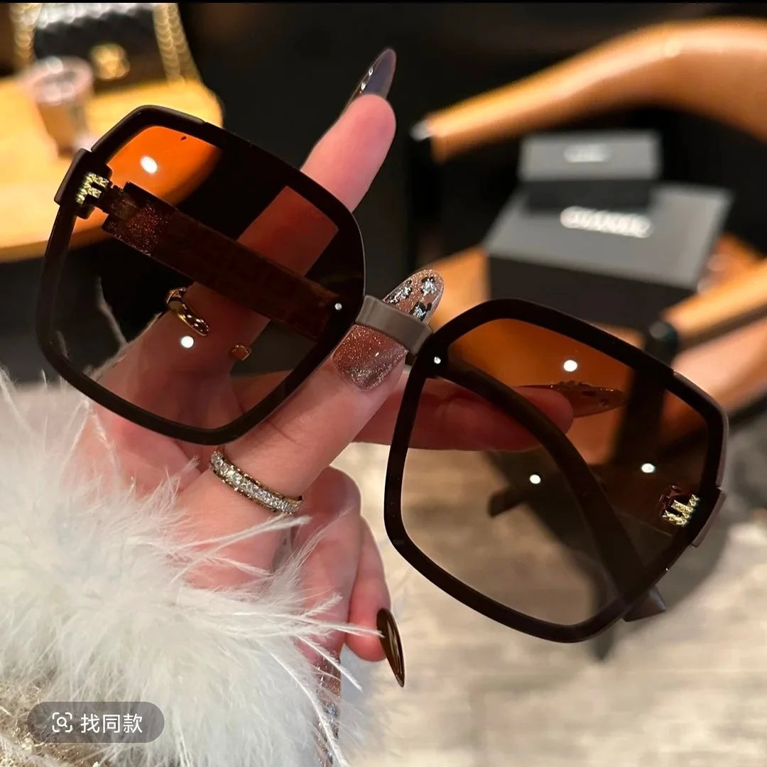 F New Fashion UV400 Sunglasses Women's Light Luxury Sunglasses High Quality Personality Trend Women's Men's Ladies Sun Glasses