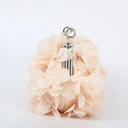 Flower Dinner Purse Designer Floral Chain Crossbody Bride Handbag Clutches Woman Petal Evening Party Clutch Wedding Dress Bag