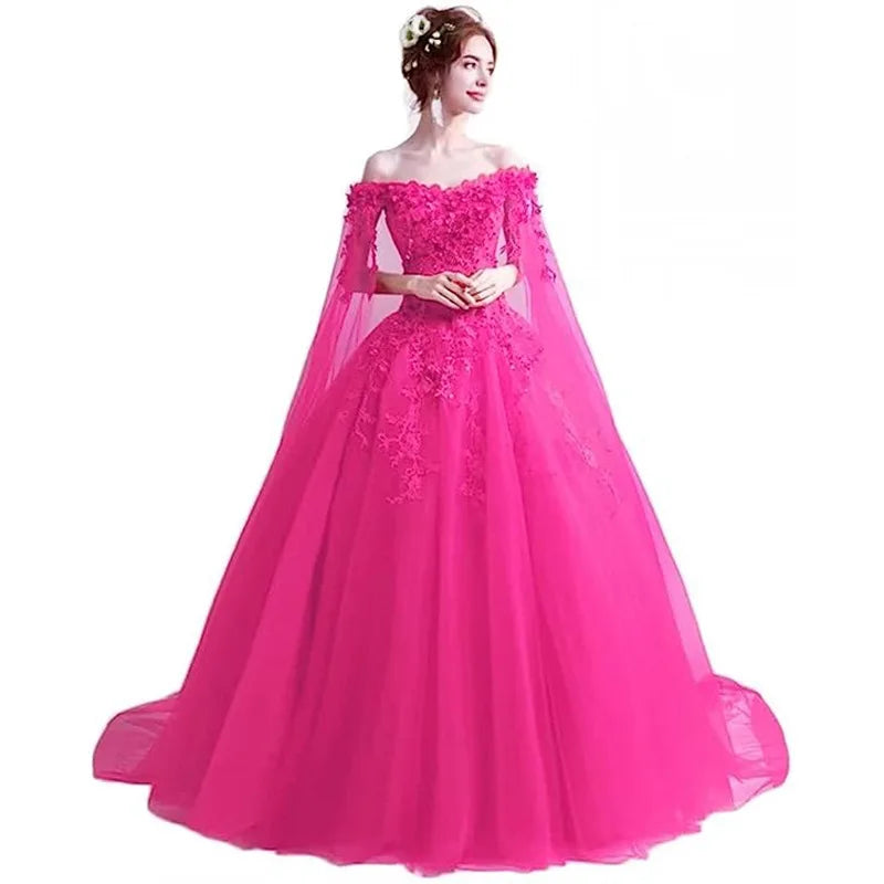 Customized New Ball Gown Quinceanera Dresses Tulle Appliques Prom Birthday Party Gowns Formal Occasion Vestido De Noche