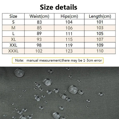 Tactical Work Pants Men Outdoor Cargo Trousers Multi-pocket Waterproof Field Combat Pant Autumn Spring Workwear Hiking Trousers