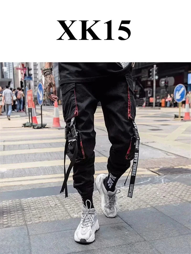 Mens Techwear Sweatpants Y2K Streetwear Jogging Pants Men Hip Hop Street Dance Casual Trousers Vintage Cargo Pant Pantalon Homme