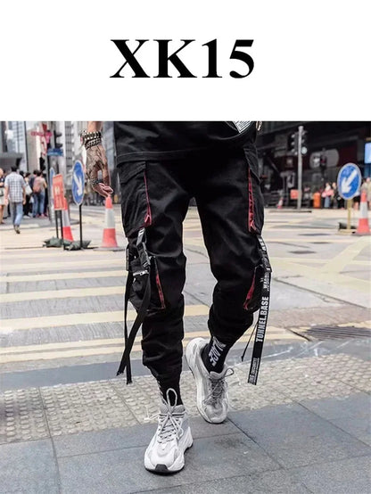 Mens Techwear Sweatpants Y2K Streetwear Jogging Pants Men Hip Hop Street Dance Casual Trousers Vintage Cargo Pant Pantalon Homme