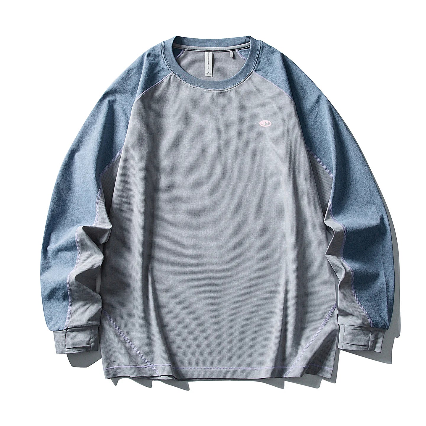 Men's Color - Block Long Sleeve UV Protection Shirt  Lightweight Quick - Dry Antibacterial Outdoor T - Shirt