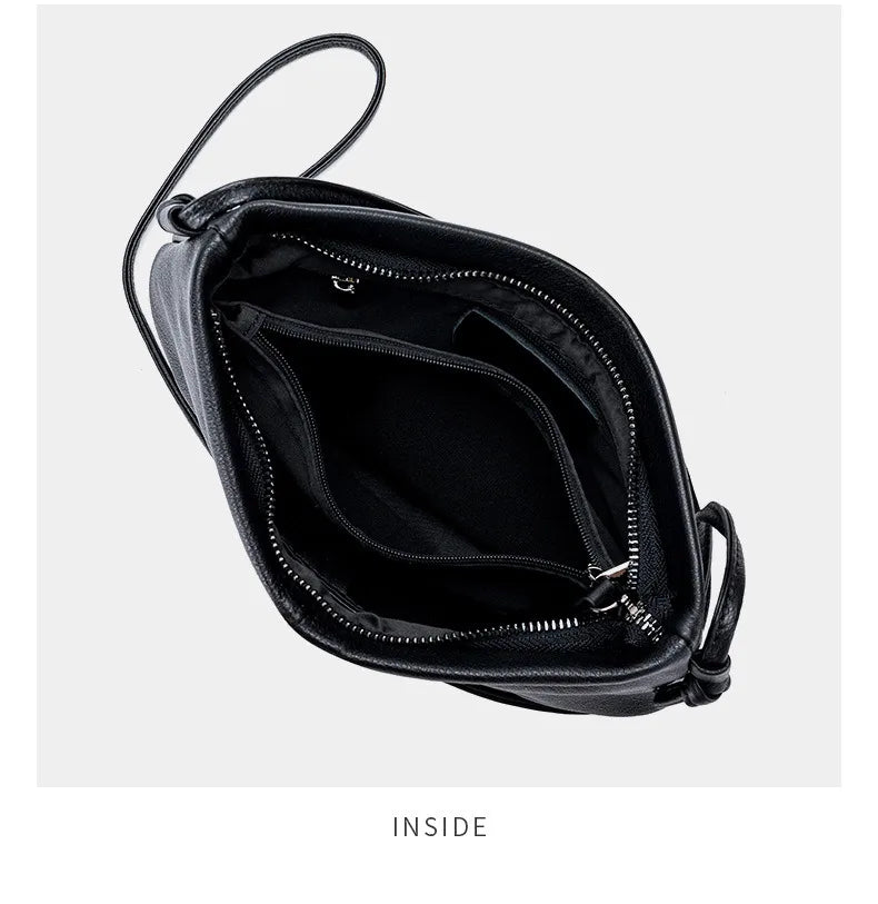 Genuine Leather Yunduo  Shoulder Clutch Bag Women Cowhide Luxury Crossbody Designer Tote Handbag Girl Lipstick Key Phone Pouch