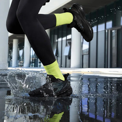 7.0 Men Running Shoes New Water Repellent Comfort Warm Elastic Non-slip Jogging Male Sneakers 672442219