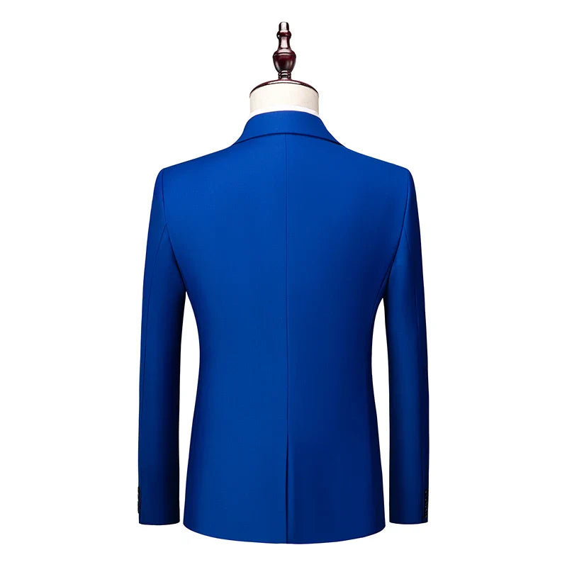 2026 New Men's Suit 3-Pieces Set (Jacket+Pants+Vest) Wedding/Party/Office Coat and Vests Trousers, Asian Sizes M-5XL 6XL.