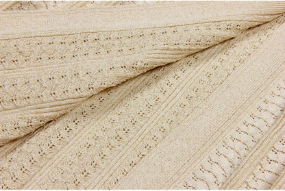 High Quality Fashionable Elastic Bright Silk Knitted Round Neck 7-inch Sleeve Single Row Button Lace Slim Fit Women's Dress