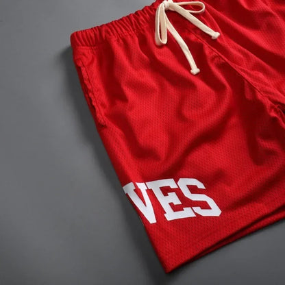 Mens Summer Streetwear Sports Casual Motorcycle Shorts Gym Fitness Mesh Quick Dry Running Beach Basketball Jogger Short Pants