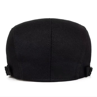 Men Solid Color Newsboy Caps British Painters Hats Spring Autumn Berets Adjustable Flat Cap