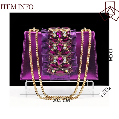 Spot goods Elegant Women Heels Shoes and Bag Set Decoration Rhinestones Women High Heels Shoes OL Bag And Shies