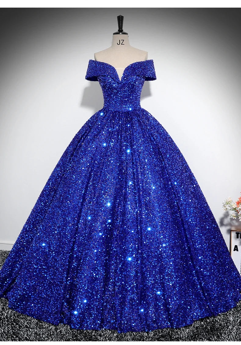 Sonhar Vestidos Shinny Sequin 15 Quinceanera Dresses Ball Gown Luxury Party Dresses Customized 15 Year Old Dress