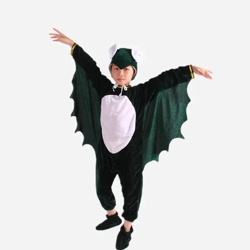 Kids Adults  Animal Bird Oriole Parrot Swallow Eagle Woodpecker Cosplay  Fancy Dress Jumpsuit Costume Gifts Set Halloween